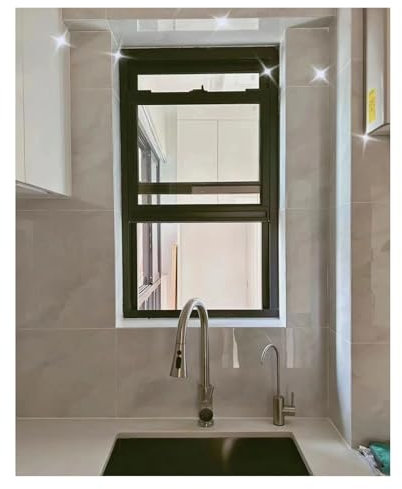 Finestre scorrevoli in alluminio per capannoni e pollai, 90 x 80 cm, con serratura, per ventilazione trasparente