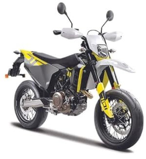 Maisto Husquvarna Husky 701 Supermoto - Scala 1:12 - Modellino di motocicletta pressofuso incredibilmente dettagliato da collezione