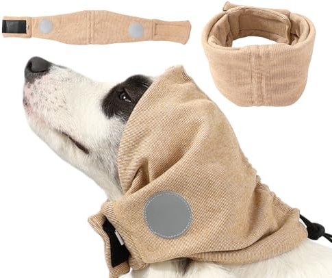 Spajoy Beruhigender Hunde-Kapuzenpullover, reduziert Lärm, Ohrenschützer, Lärmschutz