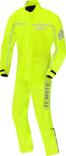 FC-Moto Rain 1-Teiler Motorrad Regenkombi, gelb, S