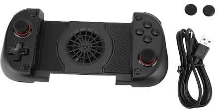 WOHPNLE Controller del telefono da gioco con design elastico, controller di gioco mobile Bluetooth GamePad per iOS Android, motori a doppia vibrazione e trigger Hall