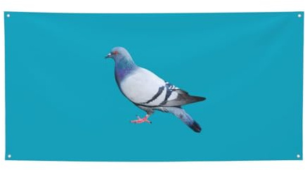 Party-Banner mit Tauben-Druck, Banner für alle Veranstaltungen, helle Flaggen für Geburtstag, Erntedankfest und mehr