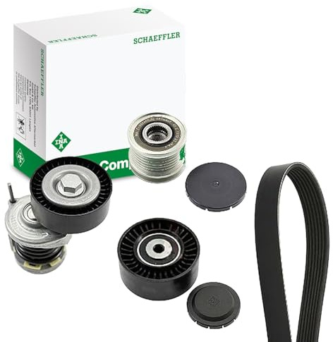 INA 529 0586 20 Keilrippenriemensatz 1550mm 6-Rippenanzahl Kompatibel mit VW Transporter T5 Bus 7HB, 7HJ, 7EB, 7EJ, 7EF, 7EG, 7HF, 7EC 038903315AD 038903315AG 038903315AH