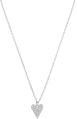 Lucardi - Damen 0 - Halskette - 925 Silber - Witgoud - 48 cm - Nickelfrei