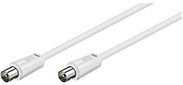 Goobay 68149 Câble de Raccordement Antennes (<70 dB), Double Blindage, 5 m Longueur