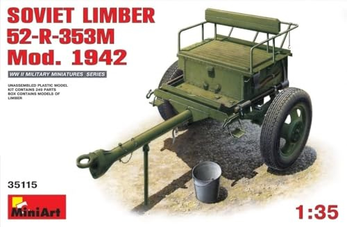 Miniart 1:35 Scale Soviet Limber 52-R-353M Mod 1942 Plastic Model Kit