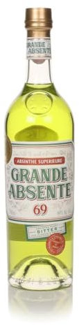 Absente Grande 69° Absinthe Alcohol - 69 percent ABV High Proof Alcohol - 70cl - Ready to Drink - Produced by Distilleries et Domaines de Provence - Shot Drinks