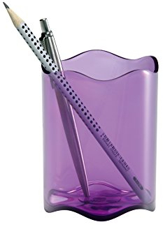 Durable Trend Pen Cup - Translucent Purple