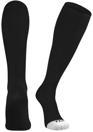 TCK Prosport Performance Tube Socks (Black, Medium)