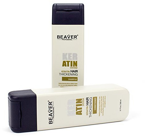 Beaver Keratin Shampoo und Pflegespülung (200 ml)