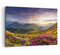 Bilder auf Leinwand 100x70cm Leinwandbild Gebirge Wiese Landschaft Wald Groß Wanddeko Bild Schlafzimmer Küche Deko Wandbilder Dekoration Wohnzimmer Wall Decor Canvas Wand Kunstdruck Art AA100x70-3152
