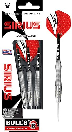 BULL'S Sirius Steel Dart, shark grip, Edelstahl, 23g