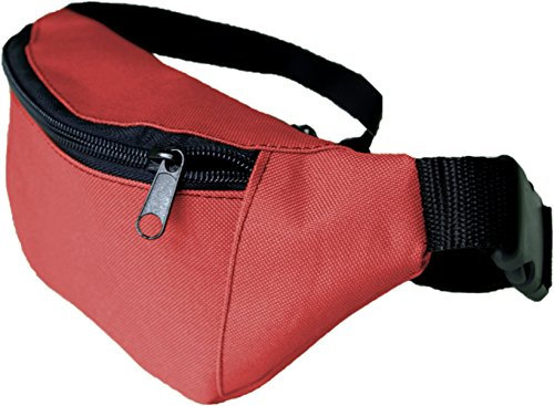 WITAN HÜFTTASCHE Gürteltasche Bauchtasche Geldgürtel Seitentasche (Rot)