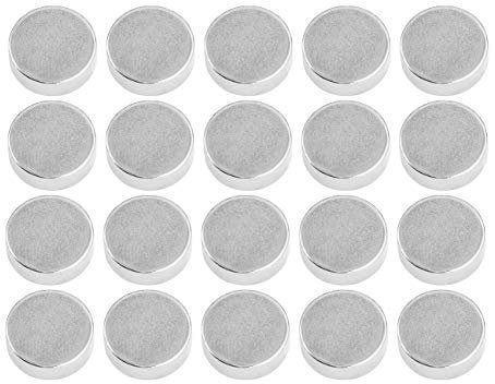 Connex Neodym-Scheibenmagnet - Ø 5 x 2 mm - 20 Stück im praktischen Set - Extra starker Magnet - 0,8 kg Haftkraft - Für Haushalt, Werkstatt & Hobby / Powermagnet / Mini-Magnet / DY7100001