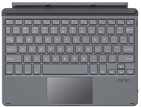 MoKo Bluetooth Englische Tastatur für Microsoft Surface Go 4 2023 / Go 3 2021 / Go 2 2020 / Go 2018, Drahtlos Bluetooth Tablet Computer Tastatur mit Micro-USB Ladekabel integriertem Akku - Schwarz