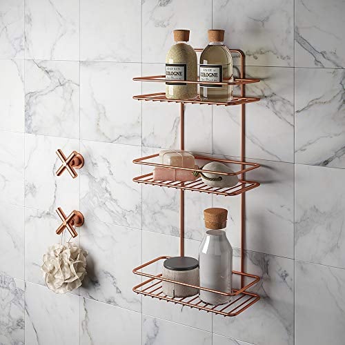 Metaltex ESTANTE 3 Alturas Reflex Copper Regal, Metall, Kupfer, 26x13x53cm