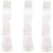 3 Pairs Invisible Soft Clear Non-Slip Adjustable Transparent Replacement Shoulder Bra Strap (1cm)
