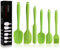 BINHAI Juego de espátulas de silicona de – Verde 6 piezas de espátula de goma antiadherente con núcleo de acero inoxidable – Espátula resistente al calor utensilios de cocina para cocinar
