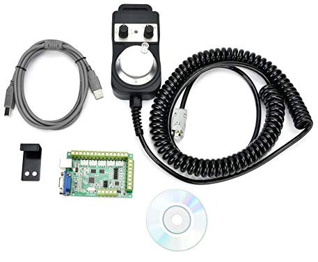 CNC-Motion-Controller, grüne 5-Achs-MACH3-USB-Schnittstellenkarte CNC-Motion-Control-Karte + Handrad ohne Stopp