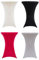 7even Stehtisch Husse für Bistro Rund Tisch Stretch Husse 110 x 60cm schwarz (Grau, 110 x 80cm)