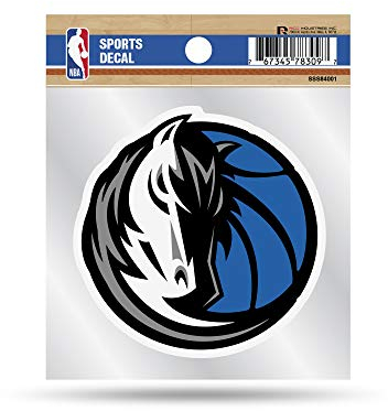 Rico Industries NBA Dallas Mavericks Aufkleber, klein, 10,2 x 10,2 cm