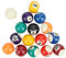 Mini Resin Billardkugeln, 16 Stück 38mm Kinder Billardkugel Spielzeug Billardtisch Billard Training Queue Bälle