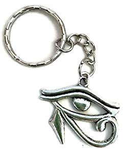 Porte-clés Oeil D'Horus, Oudjat, Egypte, Symbole de Protection, Porte Bonheur, Bijou Femme Et Homme (Style 2)