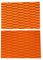 chiwanji 2 Eva Surfing Surfboard Heckpolster Kiteboard Traction Pad Deck Grip, Orange