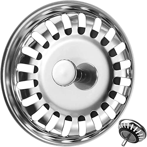 Premium Stainless Steel Kitchen Sink Waste Plug Strainer Basin Drainer Filter Mesh Basket Waste Catcher Stopper 78mm,79.3mm, 82mm, 84mm (83mm)