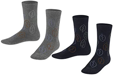 ESPRIT Unisex Kinder Socken Forest 2-Pack K SO Lyocell gemustert 2 Paar, Mehrfarbig (Sortiment 0020), 31-34
