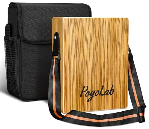 POGOLAB Cajon Drum Reise Cajon Box Holz Cajon Drum Musical Hand Percussion kompakte Größe tragbare Cajon Musikinstrumente