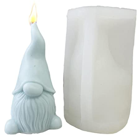 3D Wichtel Silikonform, 3D Silikonform, Epoxid Gipsform, DIY Wichtel Silikon Harz Form, Weihnachts Fondant Form Für Seife, DIY Malen Sie Ihren Eigenen