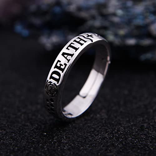 Anime Trafalgar D Water Law Rings Cosplay Straw Hat Design Ring Adjustable Unisex Jewelry Prop Accessories Gift