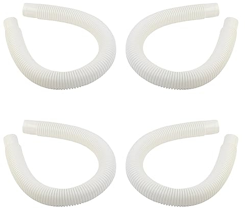 URPIZY 4 Stück Schwimmbad Ersatzschlauch für Intex Skimmer Ersatzschlauch 10531 3,8 x 7,6 cm Pool Skimmer Schlauch