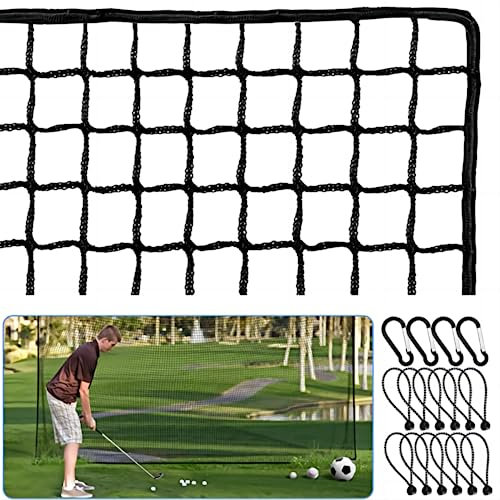 Amazgolf Golf Net,10Ft,15Ft,20Ft,25Ft Golf Practice Net,Sports Practice Barrier Net, Heavy Duty Ball Netting Golf Hitting Net, DIY Ball Net,Baseball Net Hockey Net and Chipping Net (10 * 30ft)