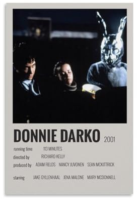 keev Donnie Darko Leinwand-Poster, Wandkunst, dekoratives Gemälde, Schlafzimmer, 30 x 45 cm, ungerahmter Stil