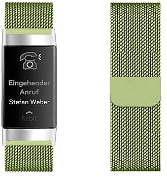 KUWAI Armbänder für Fitbit Charge 2 Armband, Rostfreie Stähle Magnetischer Armband für Fitbit Charge 2 Armbänder für Männer Frauen Band für Fitbit Charge 2 (T)
