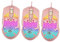 1 mouse da gioco cavo per computer portatili, computer fissi, mouse con filo, mouse lapdesk per computer portatile, mouse scavato per uomini e donne, controller USB in plastica (colore: rosa x 3