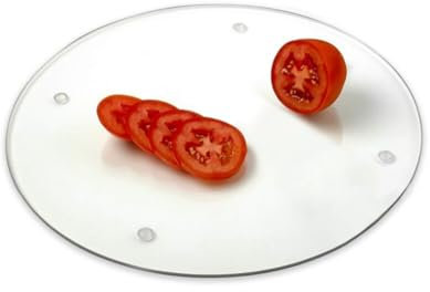 Huamengyuan rundes Schneidebrett Hackblock mit Gummifüßen Küchen Hackbretter Kunststoff Hackblock Transparenter Cutting Board Für Gemüse und Andere Lebensmittel