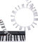 Piano Keyboard Silicone Stickers - Removable 61 Key Full Size for Beginners - Black and White