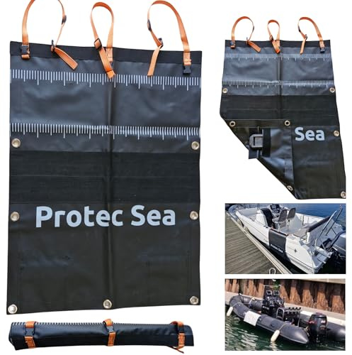Tapis (PVC, Polyester) Protection Bateau Peche 75 * 100 cm Noir