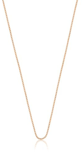MUAU Schmuck Collier Venezianer Rotgold 750, 1mm, 38cm