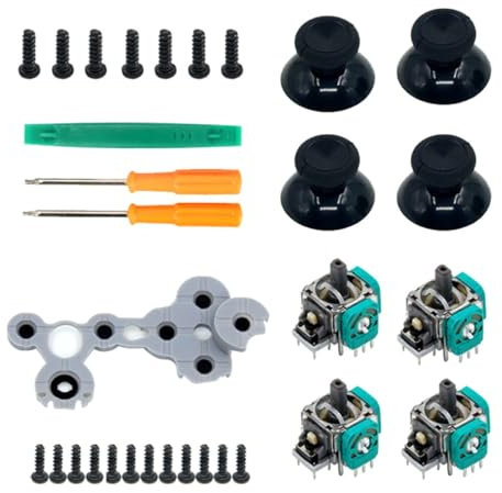 Joystick de repuesto con kit de tornillos de destornillador, sin deriva, joystick analógico para Xbox One, sensor de efecto Hall, reparación de palillos de pulgar