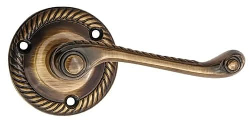 Designer Levers - Georgian Lever On Rose Antique Brass