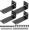 Rack Mount Kit, verstellbare 14-30mm Rack Halterung, 19 Zoll Switch Halterung Rack Ohren kompatibel mit Netgear TRENDnet Cisco D-Link HP, Befestigung von 10,6 Zoll Breiten bis 19 Zoll Geräten(108mm)
