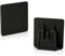 2 Pezzi Clip Adesive per, Sistema di Fissaggio Removibile per Auto, Supporto in Plastica Nera, Dimensioni 3x3 cm, Design Robusto con Biadesivo Forte, Ideale per Parabrezza e Cruscotto
