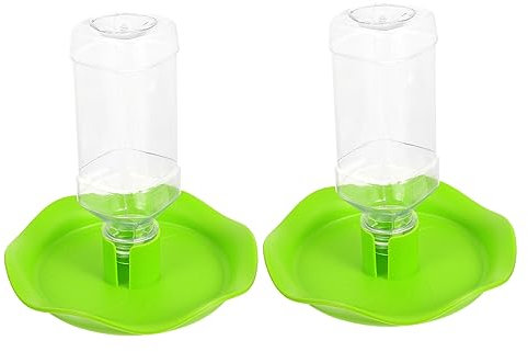 ERINGOGO 2sätze Lotusblatt-wassernapf Für Reptilien Praktische Futterstation Mit Wasserflasche Für Schildkröten Eidechsen Und Andere Haustiere