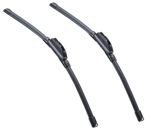 CARALL 2 piezas escobillas limpiaparabrisas, longitud 650mm / 550mm, modelo de goma maciza S985, universal para parabrisas delantero