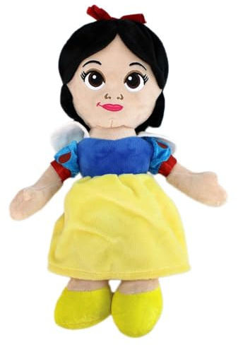 BEMIRO 7 Zwerge Plüsch – 25 cm – Original Lizenzartikel – Gestickte Details & recycelte Füllung – Kuschelig weich (Schneewittchen)