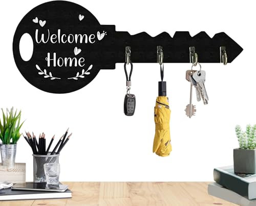 Générique Patères | Porte-Chapeau en Bois avec Crochet de Rangement - Organisateur Gain de Place Décoratif pour Entrée Appartement Maison Salon